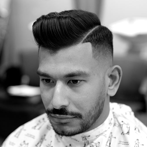 Skin Fade Hard Part Pomp - How To Cut