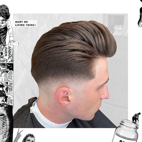 Featured Style: Loose Pomp with Skin Fade