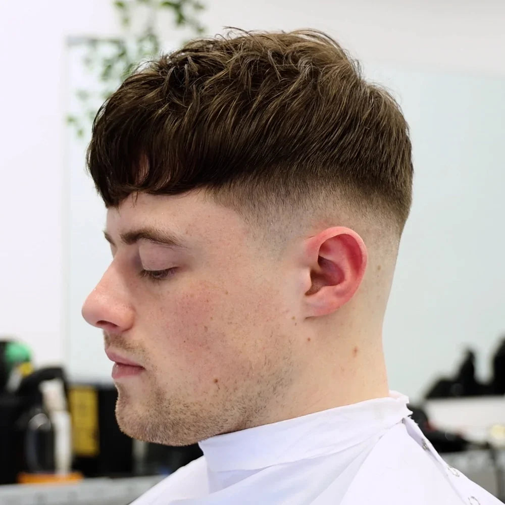 Man with textured crop hairstyle